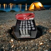 New White Laser portable flashlight, rechargeable flashlight with telescopic zoom details Picture